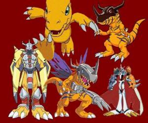 puzzel Agumon is een van de belangrijkste Digimon. Agumon is een zeer moedig en leuk Digimon