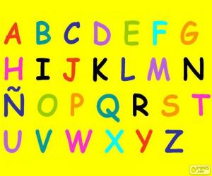 puzzel Alfabet met hoofdletters