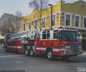 puzzel Amerikaanse brandweerwagen