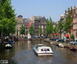 puzzel Amsterdamse grachten, Nederland