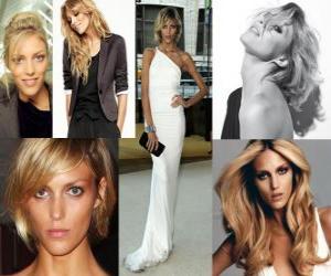 puzzel Anja Rubik is een Pools model