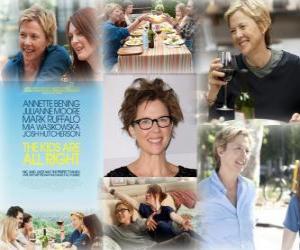 puzzel Annette Bening, genomineerd voor de 2011 Oscars als beste actrice voor The Kids Are All Right