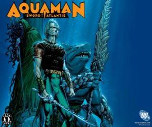 puzzel Aquaman was een van de stichtende leden van het team Justice League of America of JLA