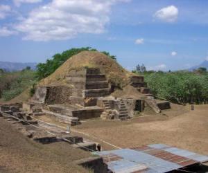puzzel Archeologische Site van Joya de Ceren, El Salvador.