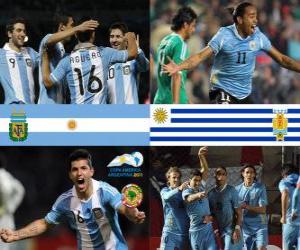 puzzel Argentinië - Uruguay, kwartfinales, Argentinië 2011