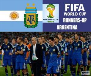 puzzel Argentinië 2e ingedeeld van de Brazilië 2014 Football World Cup