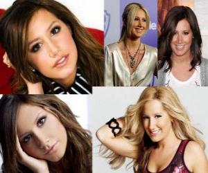 puzzel Ashley Tisdale is een actrice, zangeres en model, bekend om zijn rol als co-ster in de Disney Channel film High School Musical