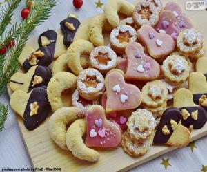 puzzel Assortiment van kerstkoekjes