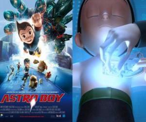 puzzel Astroboy of Astro Boy, een super-robot gemaakt door Dr Tenma in het beeld van zijn dode zoon Toby en zijn herinneringen