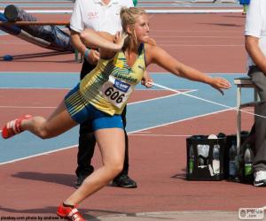 puzzel Atleet, kogelstoten