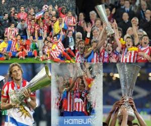 puzzel Atletico Madrid Kampioen, Europa League 2009-10