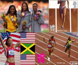 puzzel Atletiek Vrouwen 200m Londen 2012