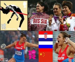 puzzel Atletiek-vrouwen discuswerpen Londen 2012