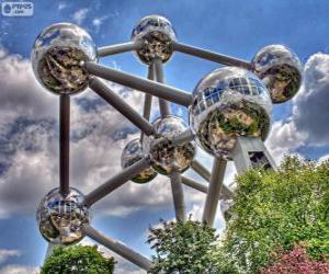 puzzel Atomium, Brussel, België