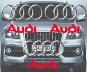puzzel Audi-logo, Duits automerk