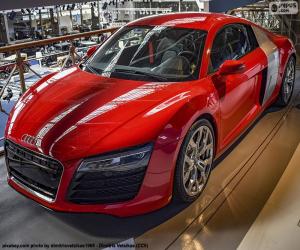 puzzel Audi R8 rood