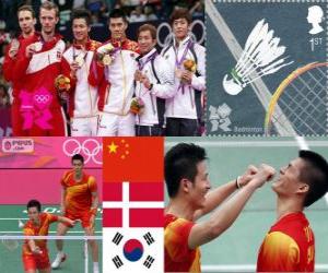 puzzel Badminton mannen verdubbelt Londen 2012
