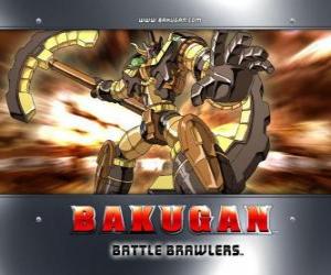 puzzel Bakugan Subterra Gorem is de hoedster van Julie