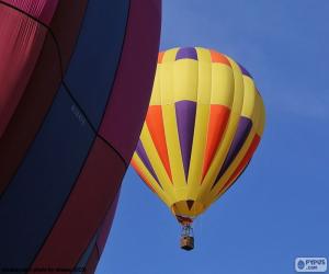 puzzel Ballon gebakken lucht geel