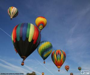 puzzel Ballonnen in de lucht