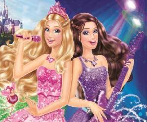 puzzel Barbie: De prinses en de Popstar