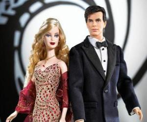 puzzel Barbie en Ken zeer elegante