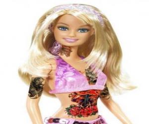 puzzel Barbie met tatoeages