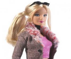 puzzel Barbie met zonnebril