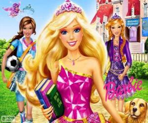 puzzel Barbie Princess op school