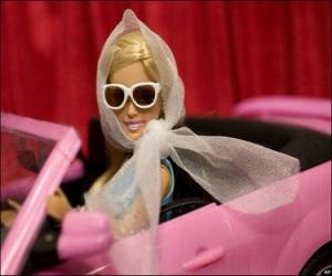 puzzel Barbie rijden uw auto