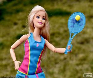 puzzel Barbie tennissen