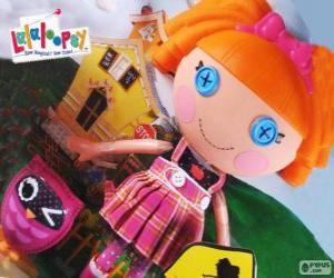 puzzel Bea Spells-A-Lot van Lalaloopsy met haar huisdier, een uil