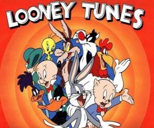 puzzel belangrijkste karakters van Looney Tunes