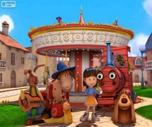 puzzel Belangrijkste karakters van de film Dougal - The Magic Roundabout