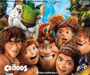 puzzel Belangrijkste personages van de Croods