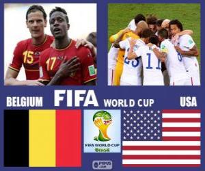 puzzel België - Verenigde Staten, achtste finale, Brazilië 2014