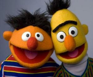 puzzel Bert en Ernie, twee grote vrienden