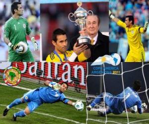 puzzel Beste doelman Justo Villar Copa America 2011