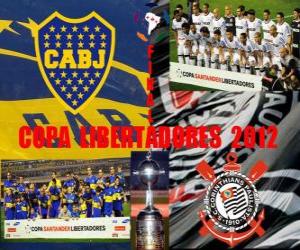 puzzel Boca Juniors vs Corinthians. Copa Libertadores Finale 2012