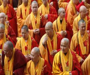 puzzel Boeddhistische monniken