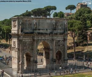 puzzel Boog van Constantijn, Rome