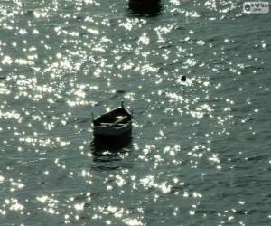 puzzel Boot in het water