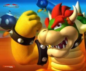 puzzel Bowser of King Koopa, de belangrijkste vijand in Mario spellen