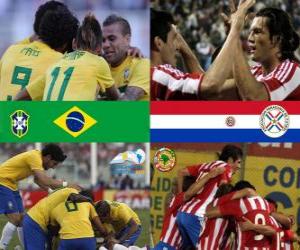 puzzel Brazilië - Paraguay, kwartfinales, Argentinië 2011