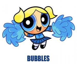 puzzel Bubbles is de liefste van de drie zussen, heeft ze in veel knuffels