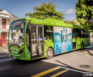 puzzel Bus vanuit Auckland, Nieuw-Zeeland