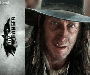 puzzel Butch Cavendish (William Fitchner) in de film Lone Ranger