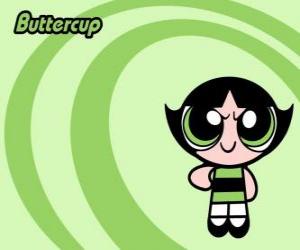 puzzel Buttercup is het sterkst en het meest moedige Powerpuff Girls