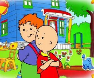 puzzel Caillou met zijn vriend Leo