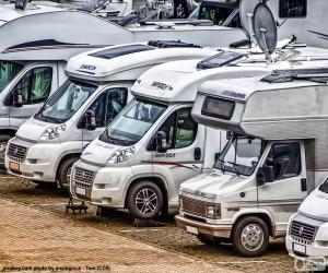 puzzel Campers of motorhomes